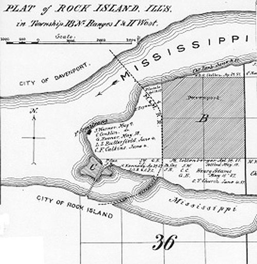 Map showing the route and connections of the Mississippi Valley